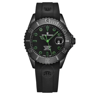 Revue Thommen Diver Automatic Black Dial Men's Watch 17571.2774 In Black / Green
