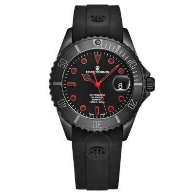Revue Thommen Diver Automatic Black Dial Men's Watch 17571.2776 In Red   / Black