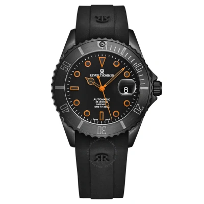 Revue Thommen Diver Automatic Black Dial Men's Watch 17571.2779 In Black / Orange