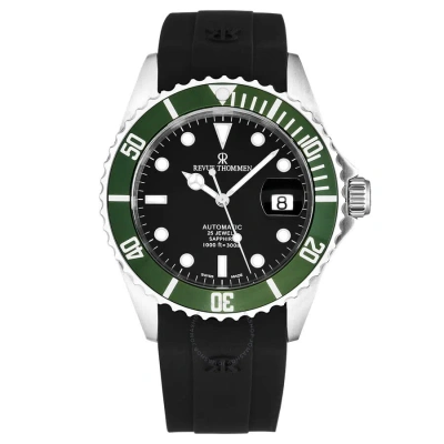 Revue Thommen Diver Automatic Black Dial Men's Watch 17571.2834 In Black / Green
