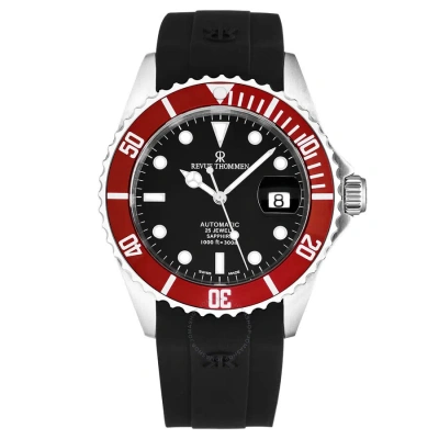 Revue Thommen Diver Automatic Black Dial Men's Watch 17571.2836 In Red   / Black