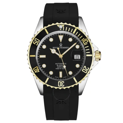 Revue Thommen Diver Automatic Black Dial Men's Watch 17571.2847 In Black / Gold Tone