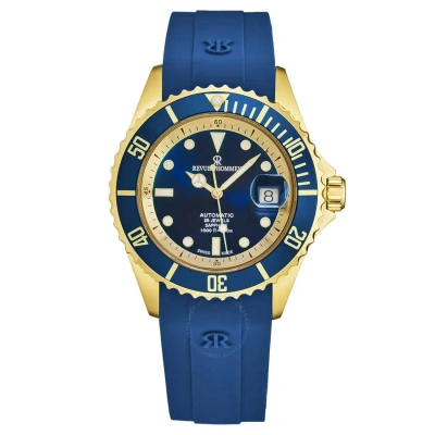 Revue Thommen Diver Automatic Blue Dial Men's Watch 17571.2315 In Blue / Gold Tone / Yellow