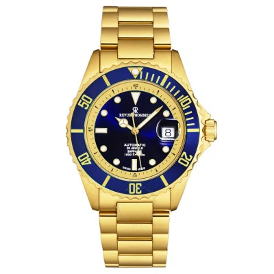 Revue Thommen Diver Automatic Blue Dial Men's Watch 17571.2415 In Blue / Gold Tone / Yellow