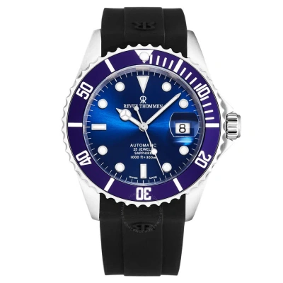 Revue Thommen Diver Automatic Blue Dial Men's Watch 17571.2828 In Black / Blue