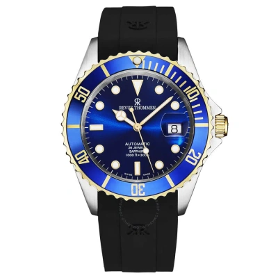 Revue Thommen Diver Automatic Blue Dial Men's Watch 17571.2845 In Black / Blue / Gold Tone