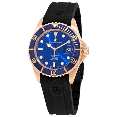 Revue Thommen Diver Automatic Blue Dial Men's Watch 17571.2865 In Black / Blue / Gold Tone / Rose / Rose Gold Tone