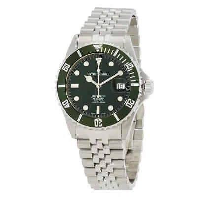 Pre-owned Revue Thommen Diver Automatic Green Dial Men's Watch 17571.2229