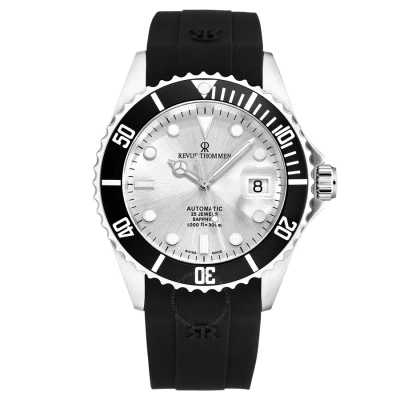 Revue Thommen Diver Automatic Silver Dial Men's Watch 17571.2827 In Black / Silver