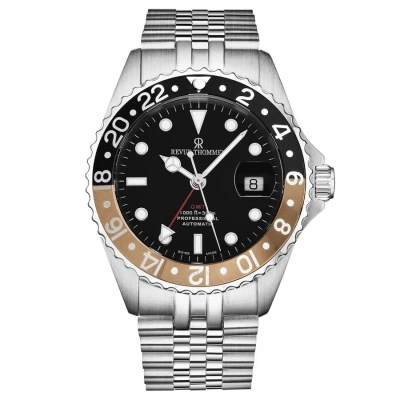 Revue Thommen Diver Gmt Automatic Black Dial Men's Watch 17572.2232