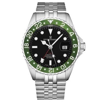 Revue Thommen Diver Gmt Automatic Black Dial Men's Watch 17572.2234