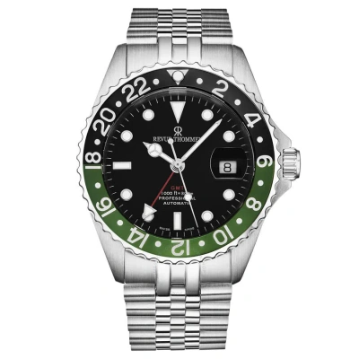 Revue Thommen Diver Gmt Automatic Black Dial Men's Watch 17572.2238