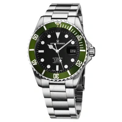 Revue Thommen Diver Xl Automatic Black Dial Men's Watch 17571.2134 In Black / Green / Silver