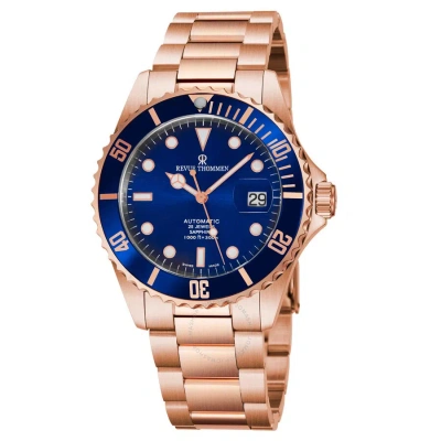 Revue Thommen Diver Xl Automatic Blue Dial Men's Watch 17571.2165 In Blue / Gold Tone / Rose / Rose Gold Tone