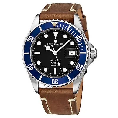 Pre-owned Revue Thommen Men's 17571.2535 'diver' Black Dial Swiss Automatic Watch