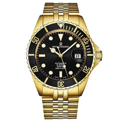 Pre-owned Revue Thommen Men's 'diver' Black Dial Automatic Watch 17571.2217