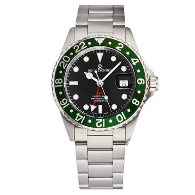 Pre-owned Revue Thommen Men's Diver Black Dial Stainless Steel Automatic Watch 17572.2134