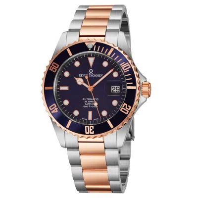 Pre-owned Revue Thommen Men's Diver Blue Dial Stainless Steel Automatic Watch 17571.2155