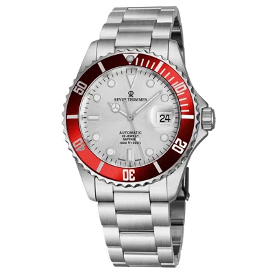 Pre-owned Revue Thommen Men's Diver Silver Dial Stainless Steel Automatic Watch 17571.2126