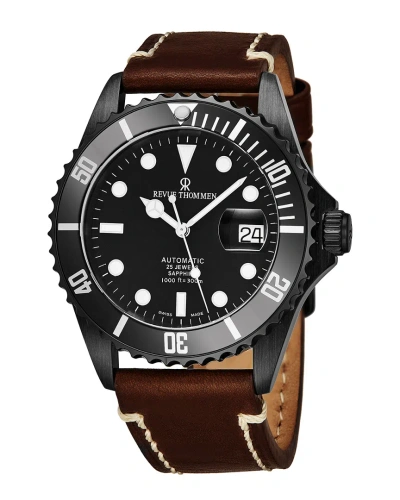 Revue Thommen Men's Diver Watch In Burgundy