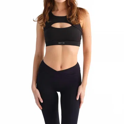 Revyve Active Elevate Cut-out Sports Bra In Black In Multi