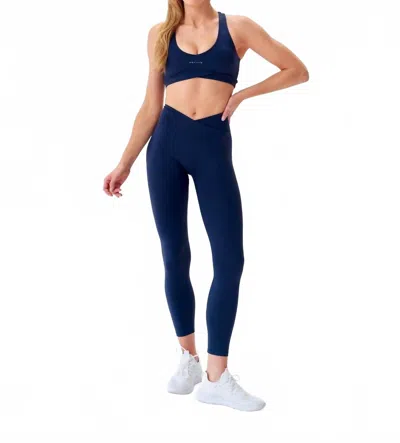 Revyve Active High Rise V-sculpt Leggings In Midnight In Blue