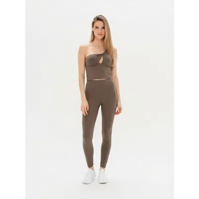 Revyve Active High-waisted Legging In Brown
