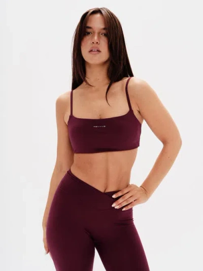 Revyve Active Luna Bra In Burgundy