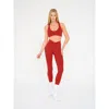 Revyve Active High Rise V-sculpt Leggings In Spicy In Red