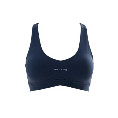 Revyve Active Women's Blue Midnight Scoop Bra.