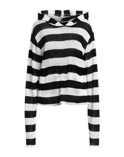 Reward If Found Woman Sweater Black Size M Polyester, Cotton, Linen
