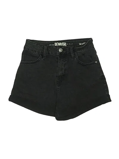 Pre-owned Rewash Denim Shorts In Black
