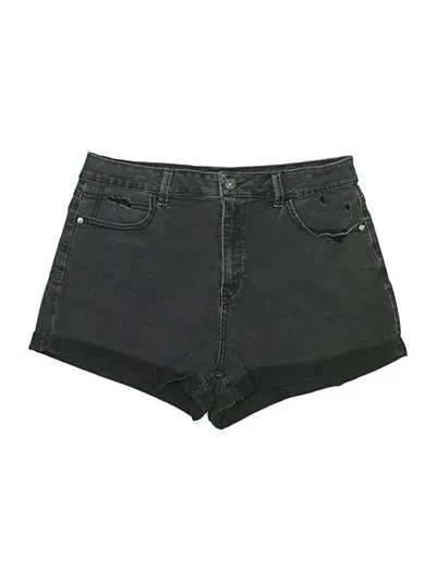 Pre-owned Rewash Denim Shorts In Black