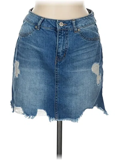 Pre-owned Rewash Denim Skirt In Blue