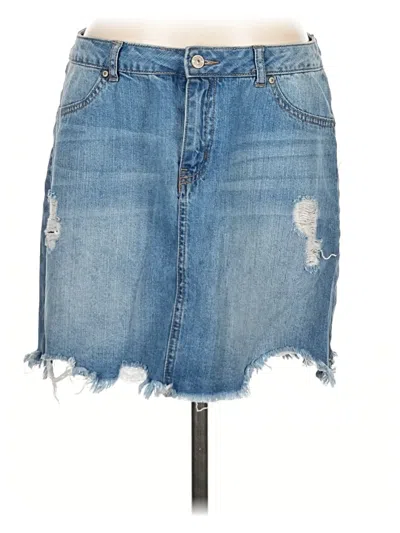 Pre-owned Rewash Denim Skirt In Blue