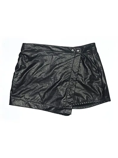 Pre-owned Rewash Faux Leather Skirt In Black