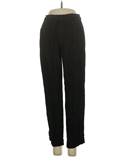 Pre-owned Rewash Linen Pants In Black