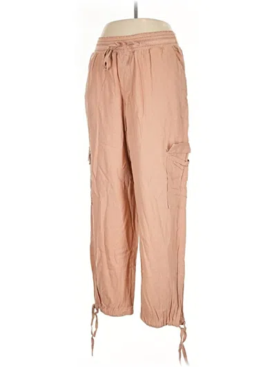 Pre-owned Rewash Linen Pants In Brown
