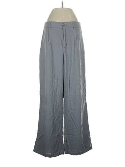 Pre-owned Rewash Linen Pants In Gray