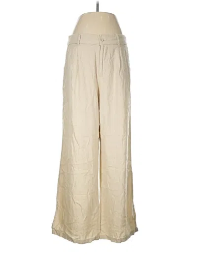 Pre-owned Rewash Linen Pants In Ivory