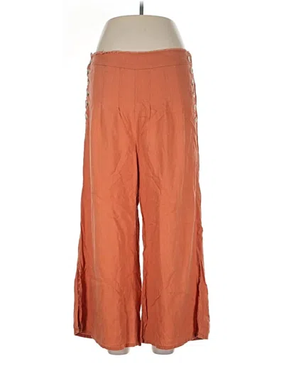Pre-owned Rewash Linen Pants In Orange