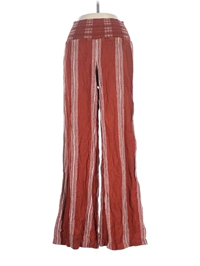 Pre-owned Rewash Linen Pants In Red