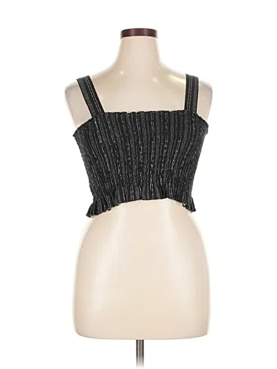 Pre-owned Rewash Sleeveless Top Black Strapless Neckline Tops
