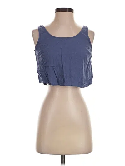 Pre-owned Rewash Sleeveless Top Blue Scoop Neck Tops