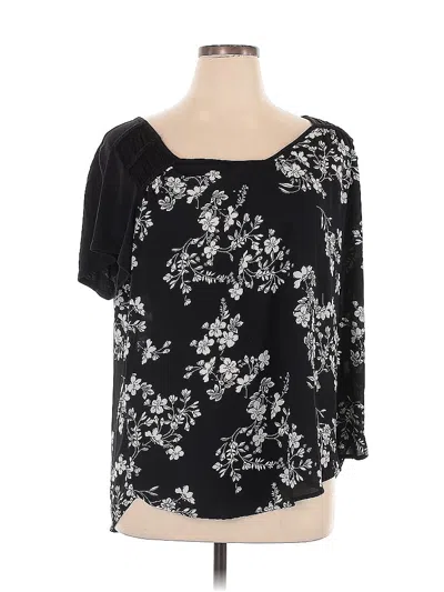 Pre-owned Rewind 3/4 Sleeve Blouse In Black