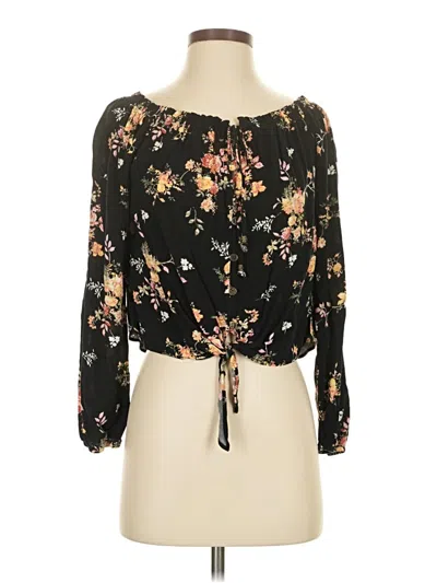 Pre-owned Rewind 3/4 Sleeve Blouse In Black