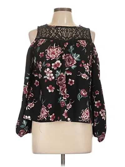 Pre-owned Rewind 3/4 Sleeve Blouse In Black