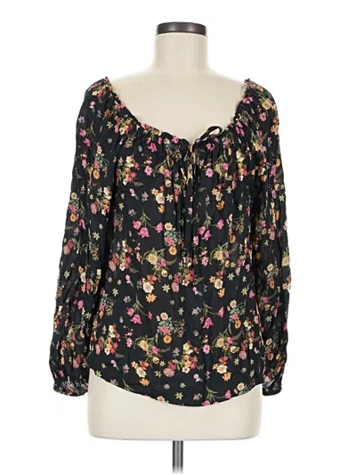 Pre-owned Rewind 3/4 Sleeve Blouse In Black