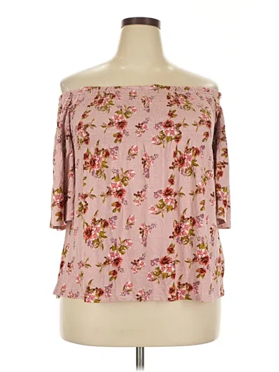 Pre-owned Rewind 3/4 Sleeve Blouse In Pink