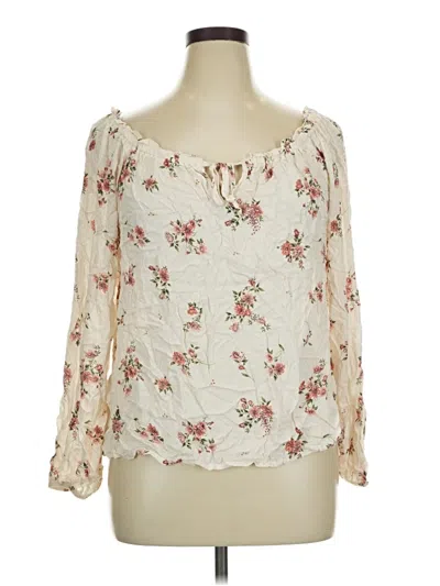 Pre-owned Rewind 3/4 Sleeve Blouse In White